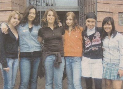 Die von Kohl-Massey betreute Mädchengruppe in Frankfurt