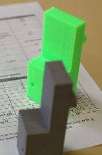Erste Werkproben der 3D-Druck-AG