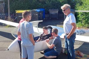 Segelflieger zu Gast an der JTS