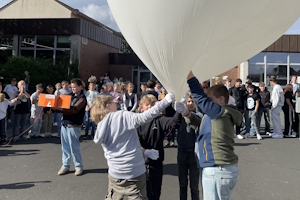 Vorbereitung für den Ballonstart