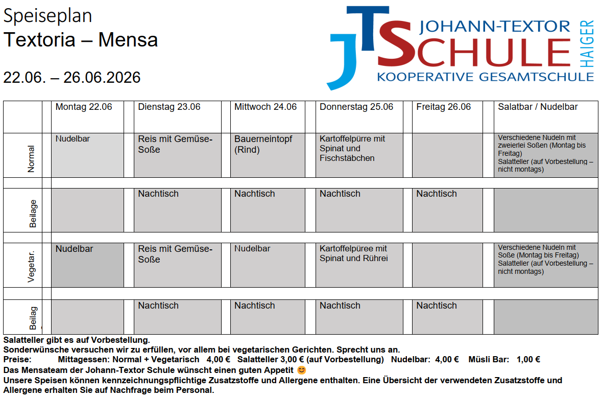 Speiseplan