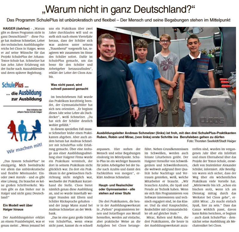 HaigerHeute SchulePlus