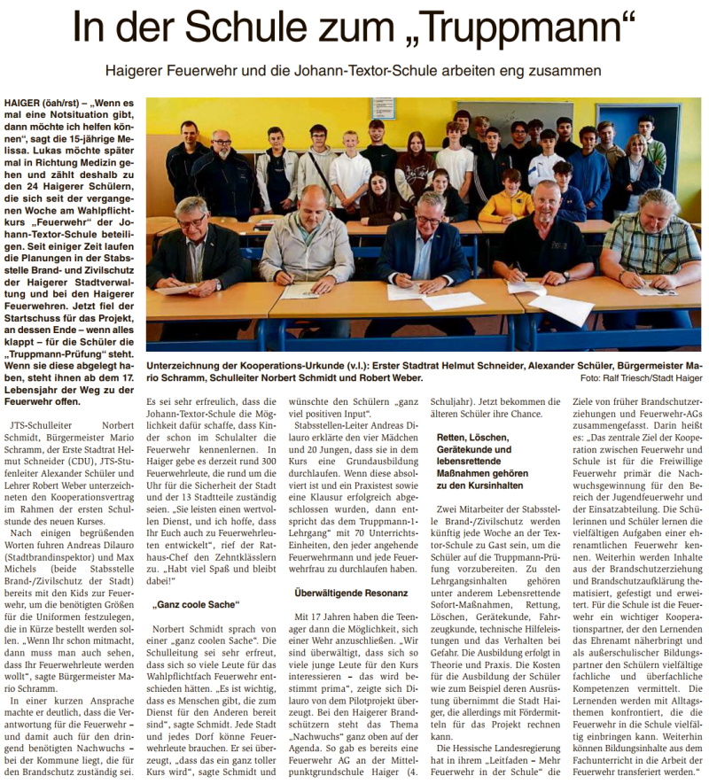 Ausbildung zum Truppmann